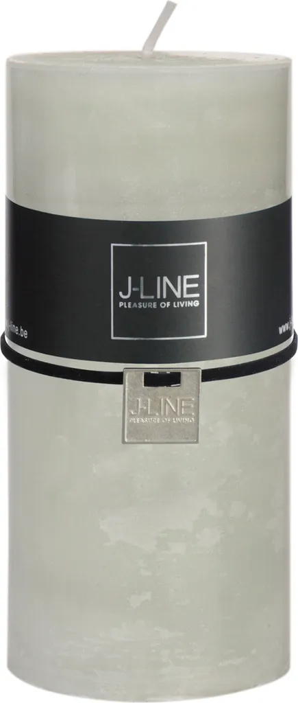 Bougie Cylindrique J-Line Vert Poudre pour Ambiance Zen - Lot de 6