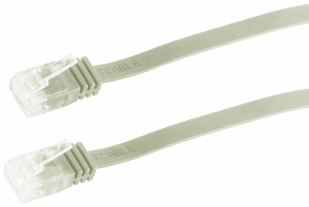 Câble patch plat U/UTP cat. 6 slim 15m Image du produit 