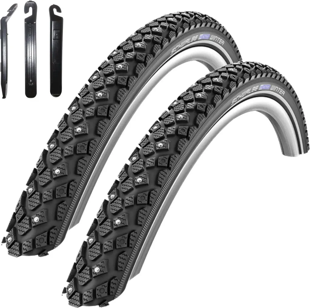 Évitez les Glissades avec le Lot de 2 Pneus Schwalbe Winter 40-635 Noir