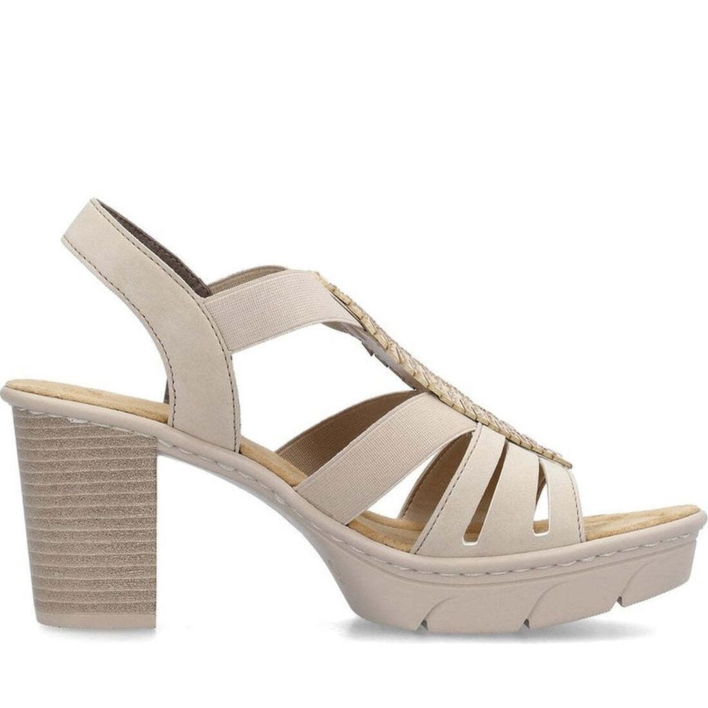Rieker Damen Klassische Sandalen 67526-62 Farbe: Beige Produktbild 12