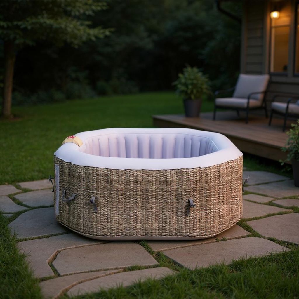 Mobilní (nafukovací) vířivka Belatrix Luxury 125 Rattan Obrázek produktu 