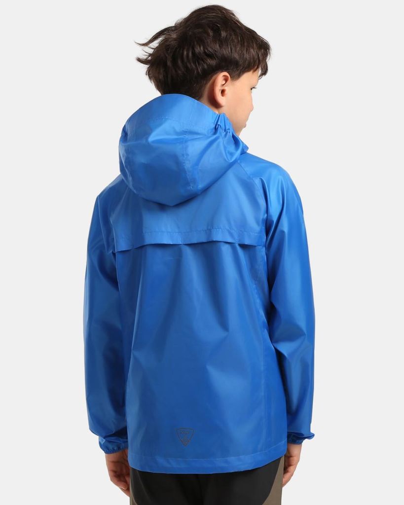 Kinder-Packbarer Regenmantel Kilpi JALUU-J, BLAU, Größe 158