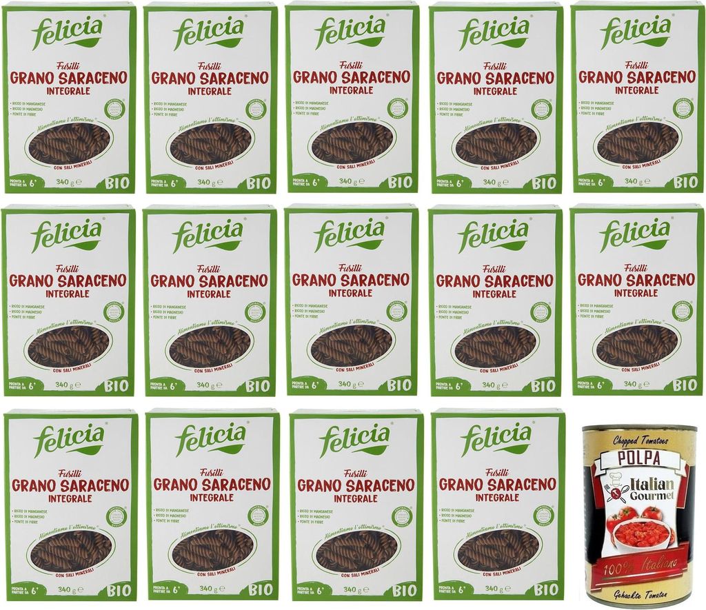 14x Felicia Fusilli di Grano Saraceno Integrale,Pasta mit Produktbild 