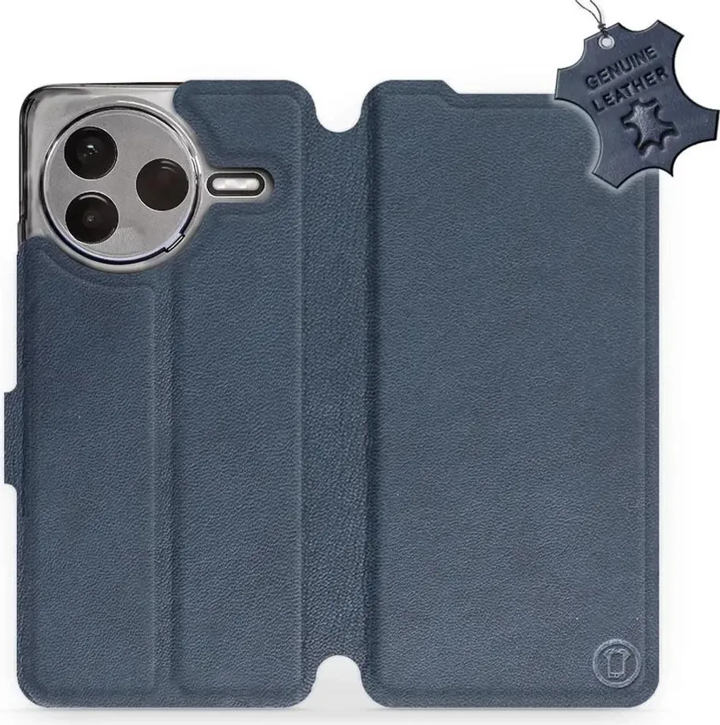 Custodia Xiaomi POCO F7 Pro in Pelle Blu Mobiwear | Stile Urban Moderno