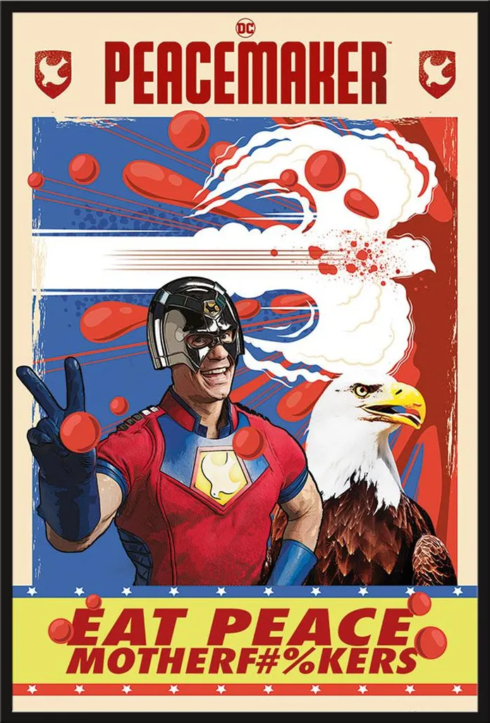 Affiche Peacemaker Prête à Poser 61x91,5 cm avec Cadre Inclus sans Montage
