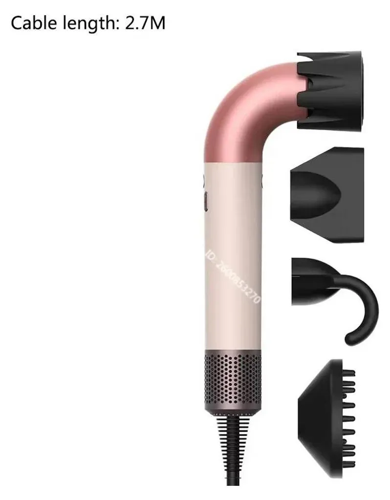 Sèche-cheveux pour séchage rapide et brushing précis avec 4 embouts - 2