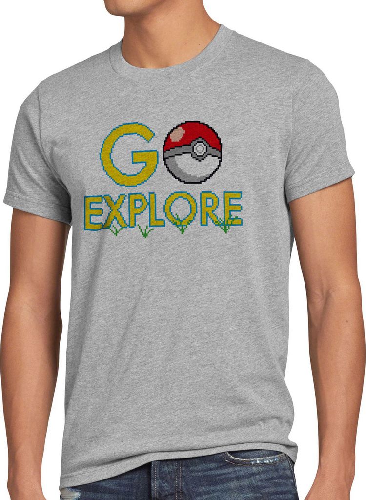 BaumwolleCloud GO Explore Herren T-Shirt monster spiel online