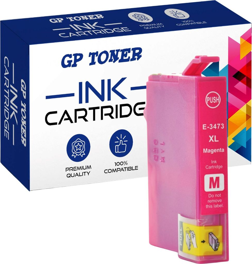 DRUCKER PATRONEN für EPSON 34XL WorkForce Pro WF-3725 DWF WF-3720 DW WF-3720 DWF - Magenta