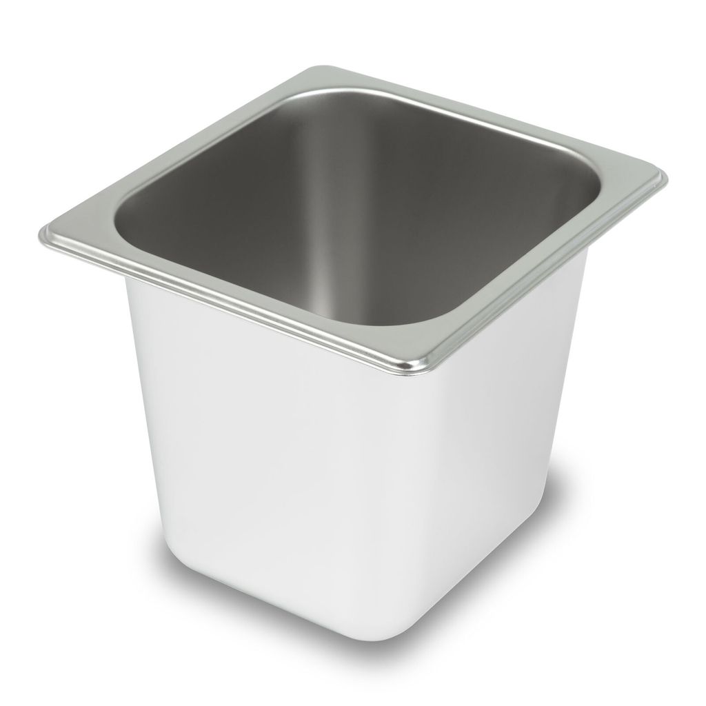 VERTES GN Behälter 1/6 Gastro Norm Gastronorm (Edelstahl, 150mm Tief, Hygienisch, Rostfrei, Kratzfest, Temperaturbeständig von -40° bis +300°C)