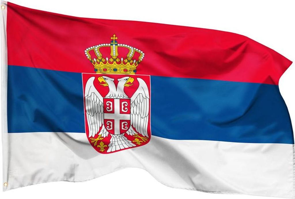 PHENO FLAGS Serbien Flagge 90 x 150 cm Serbia Serbische Produktbild 