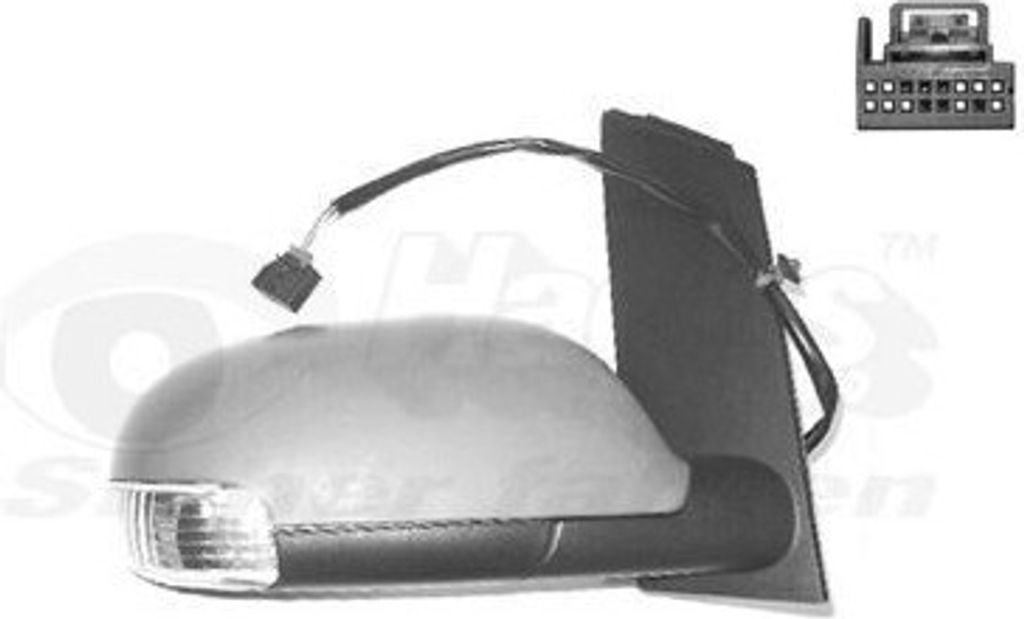 VAN WEZEL 5856818 - OE 1T0857522H Außenspiegel, rechts für Touran (1T)