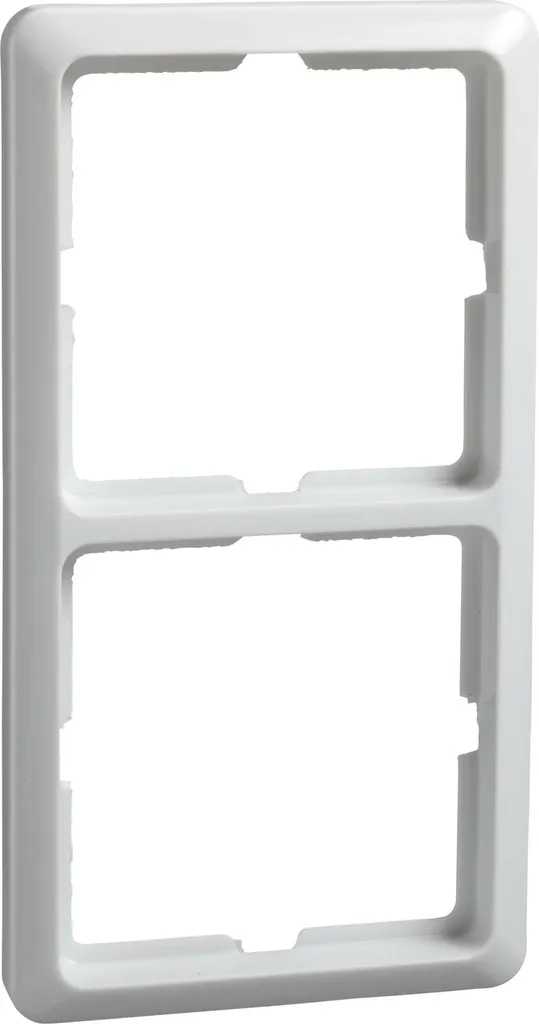 Cadre double pour rénovation électrique blanc pur ELG204214 2 postes