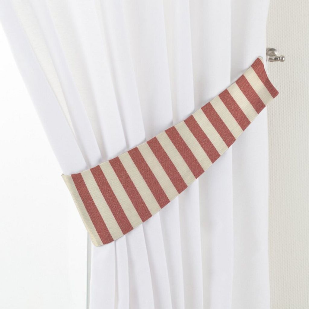 Dekoria Raffhalter Victoria, rot-ecru , 12 x 70 cm