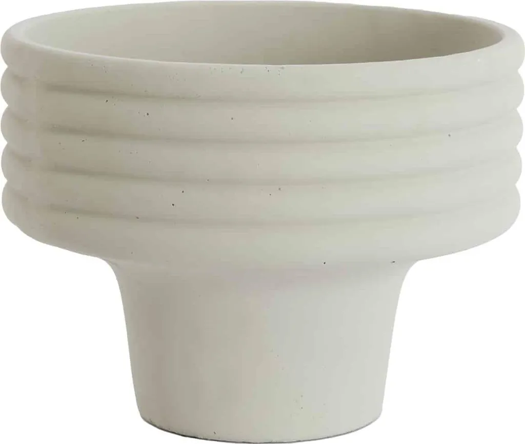 Vase en céramique crème Light & Living SYLVA Ø40x30 cm design organique