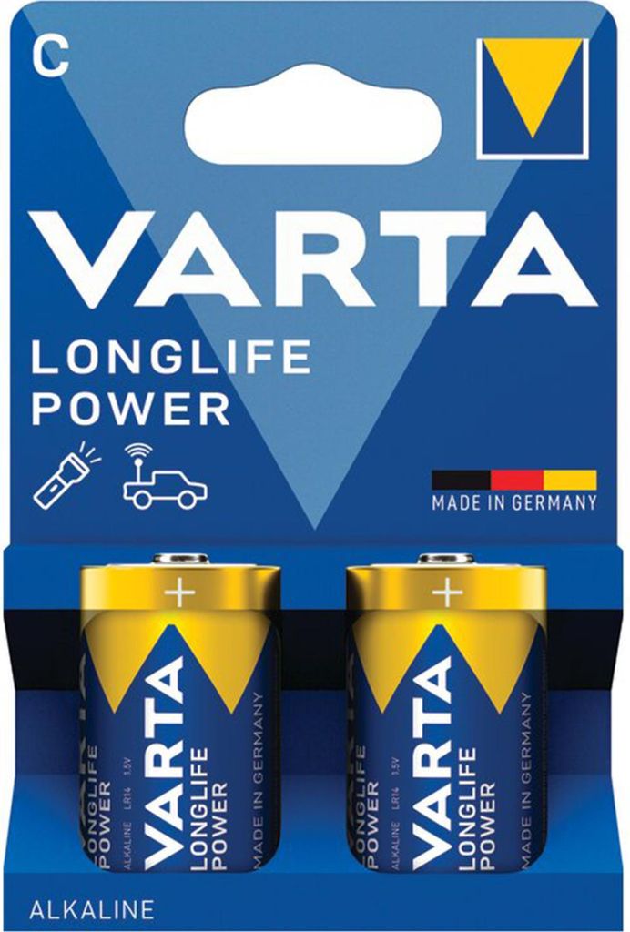 Varta 04914 121 422, LR14, Alkali, 1,5 V, 2 Stück(e), Blau, Produktbild 