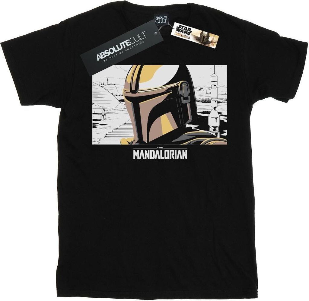 Star Wars - "The Mandalorian" T-Shirt für Herren BI47191 (4XL) (Schwarz)