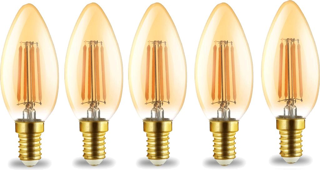 LED Leuchtmittel E14 Filament Kerze | bernstein | C35 4W | Produktbild 