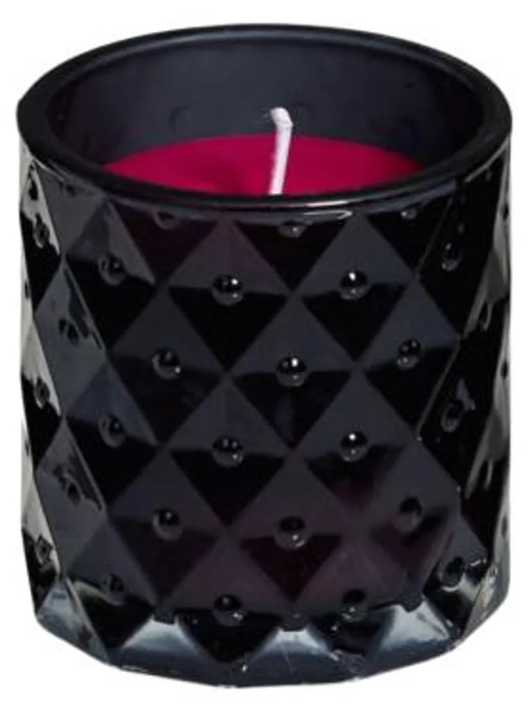 Bougie Spaas en verre noir 7,5 cm - Éclairage sans coulure lot de 12