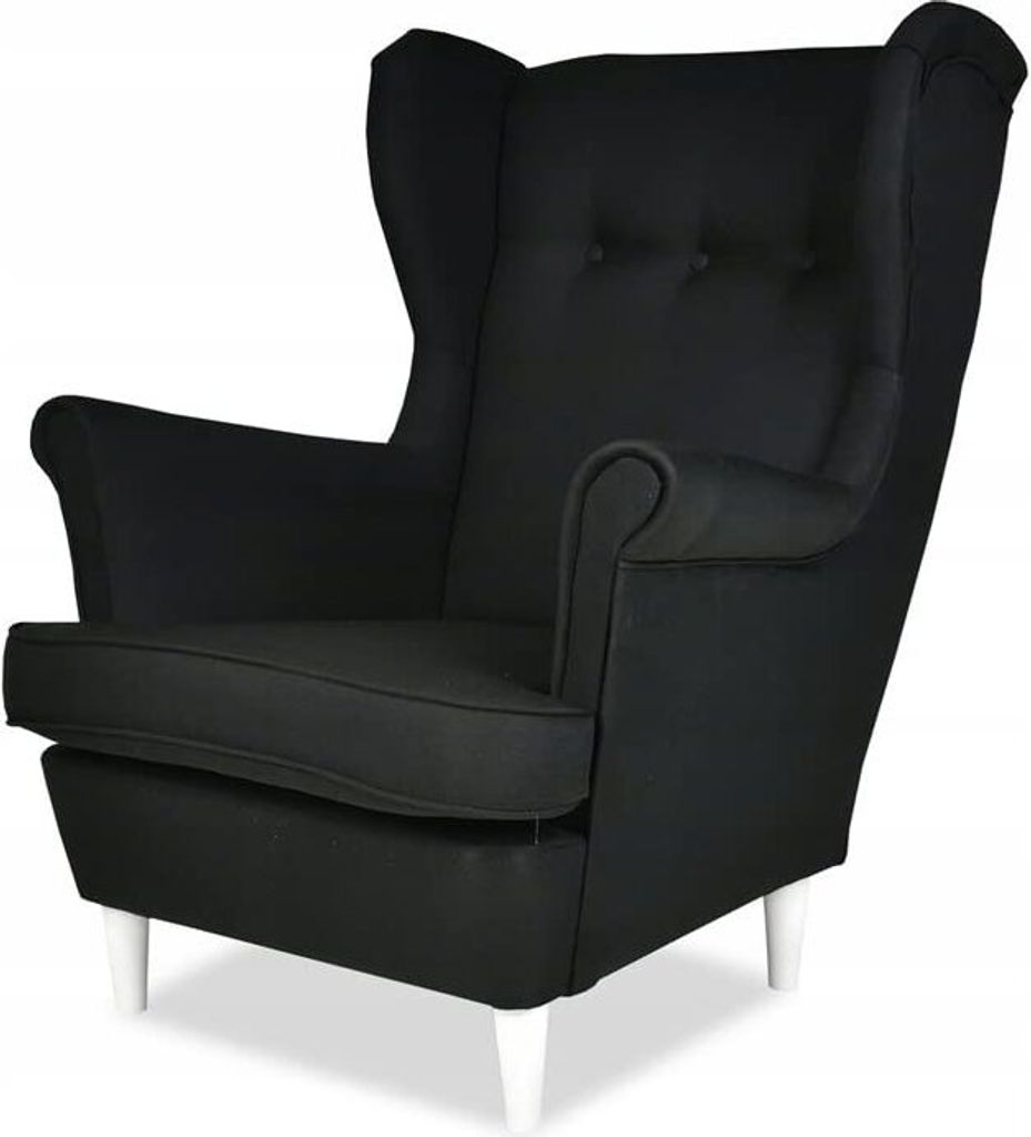 Family Meble Ohrensessel Ari Relaxsessel aus Webstoff Skandinavisch Loungesessel Fernsehsessel Für Wohnzimmer Esszimmer Schlafzimmer Büro (SW 14)