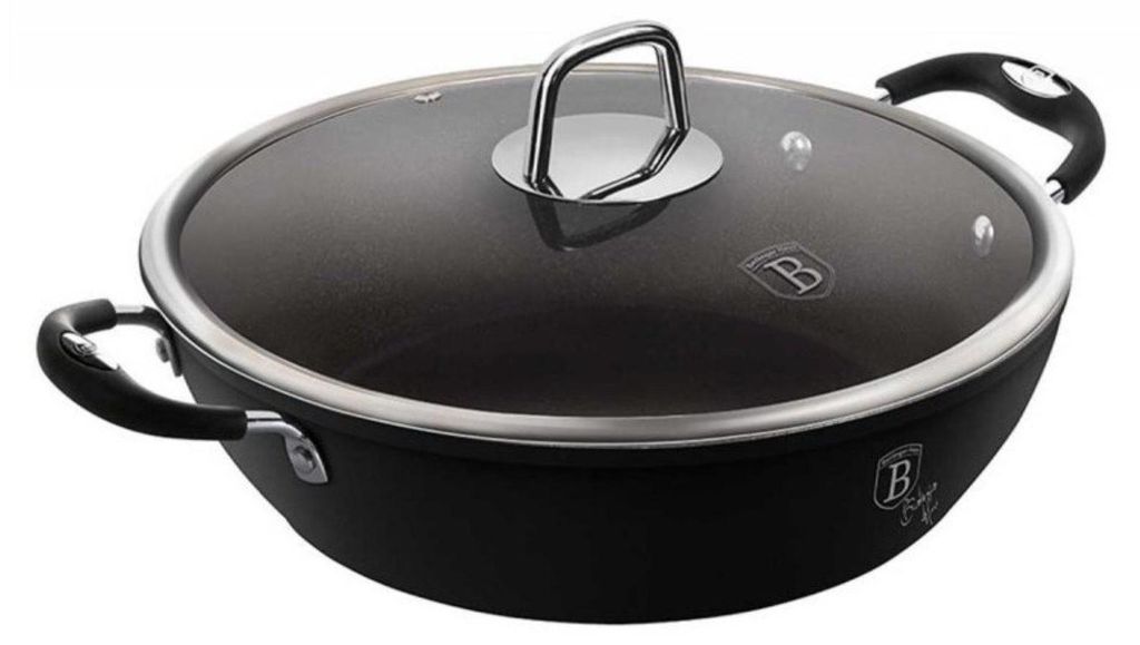 Plytký hrniec s titánovým povrchom a pokrievkou 28cm BLACK Obrázok produktu 