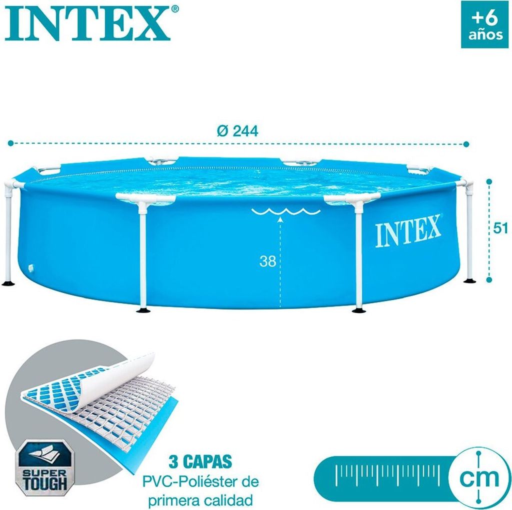 Intex Metal Frame Pool Ø 244x51cm Produktbild 20
