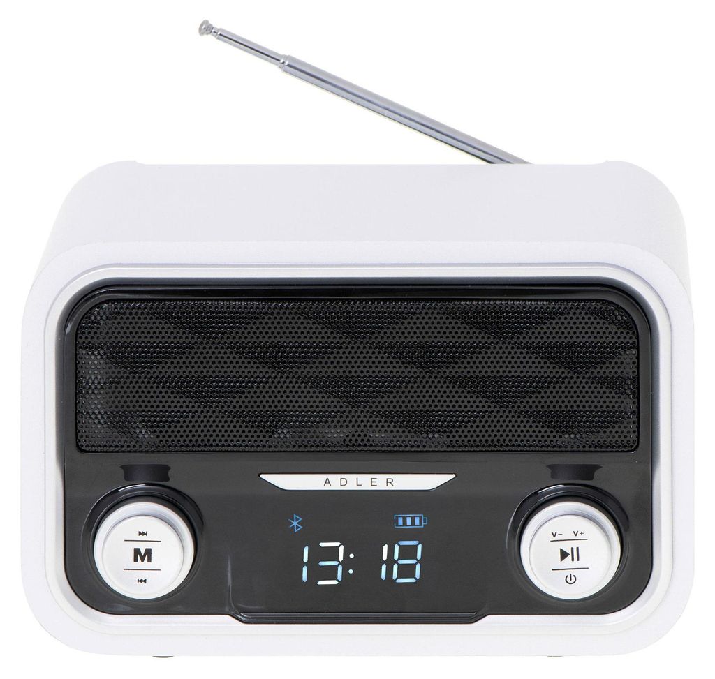Adler | AD 1185 | Radio Bluetooth | Wejście AUX | Biały Image du produit 