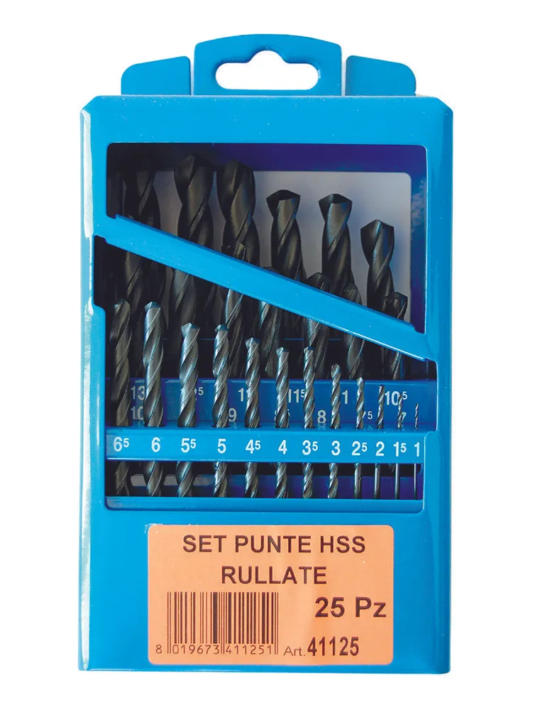 Série de forets à rouleau ECEF pour fer à coffrage, 25 pièces 1-13 mm