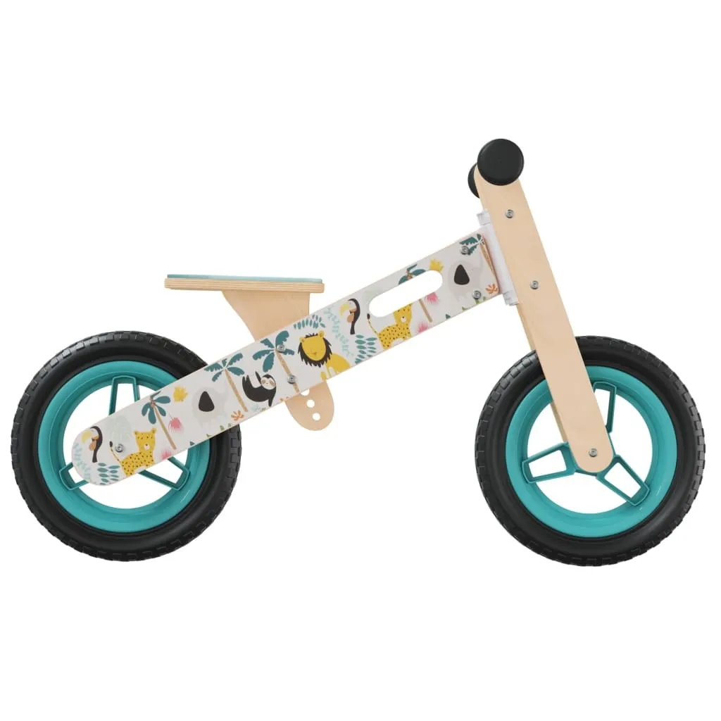 Vélo d'exercice enfant bleu imprimé ergonomique et selle ajustable