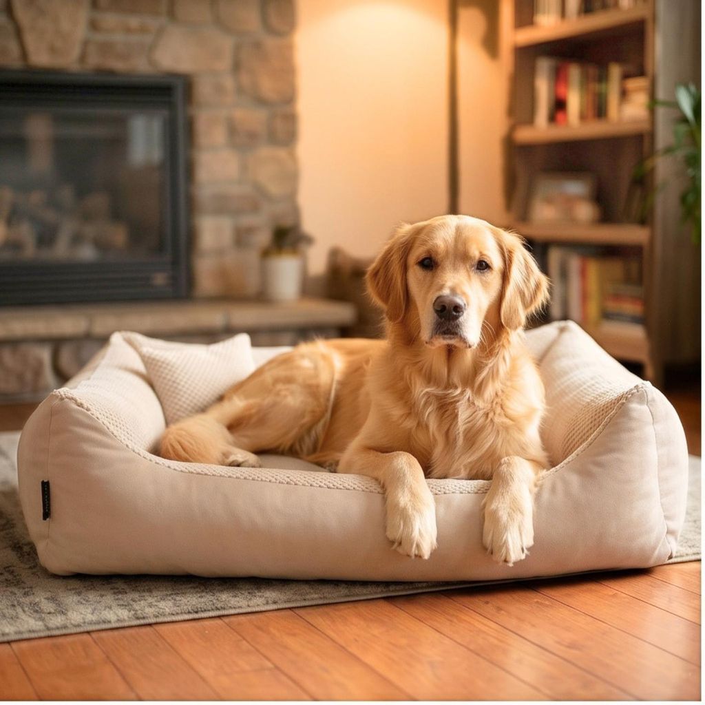 4L Textil TEO Hundekorb mittelgroße Hunde Kuscheliges Produktbild 