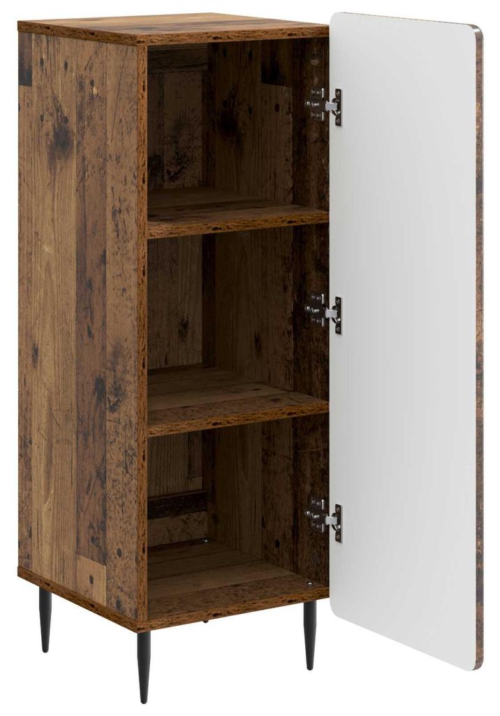 Möbel Kommoden - Braun - CLORIS Sideboard Altholz 34,5x33x92 cm Holzwerkstoff,15.74 Kg - 827588