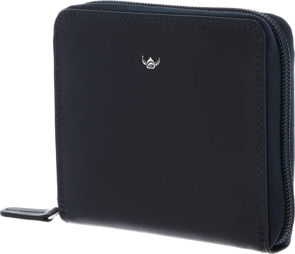 Golden Head Polo 2826 Portafoglio Donna in Pelle Blu Scuro RFID