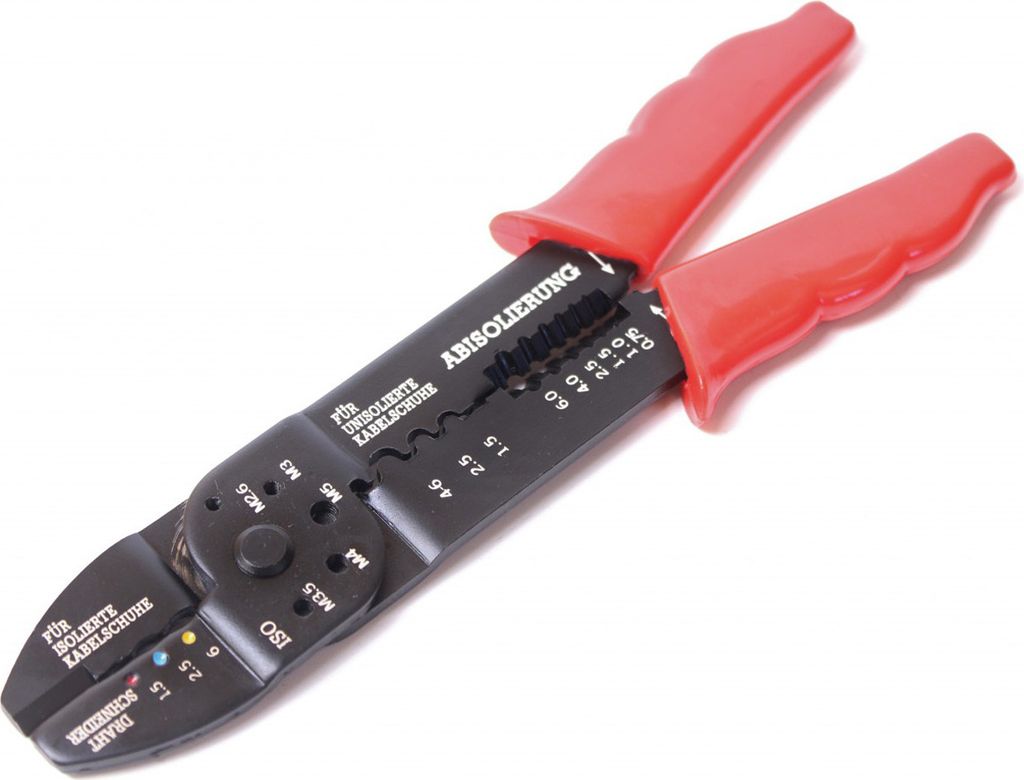 SALTUS Aderendhülsenzange 220 mm Crimpzange Zange Kabelschuh Elektro Elektriker