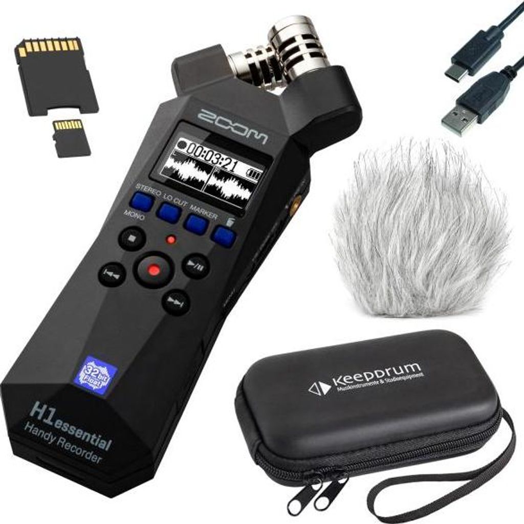 Zoom Audio-Recorder H1essential mit Zubehör-Set