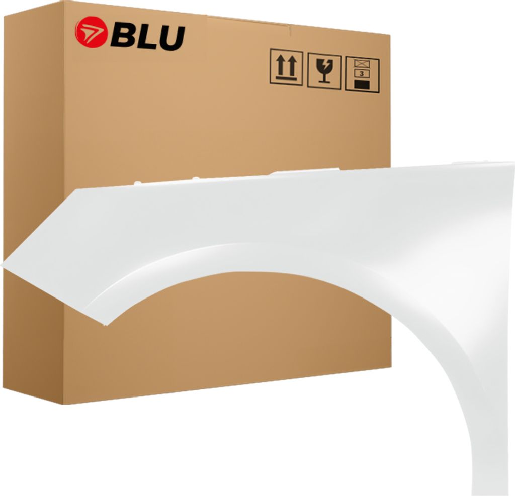 BLU Parafango compatibile con Audi A1 8X LS9R Sinistra Weiß Immagine del prodotto 