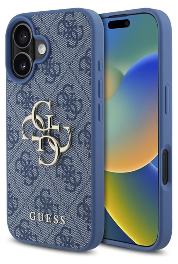 Guess 4G Big Logo Hülle für Iphone 16 - Blau Produktbild 