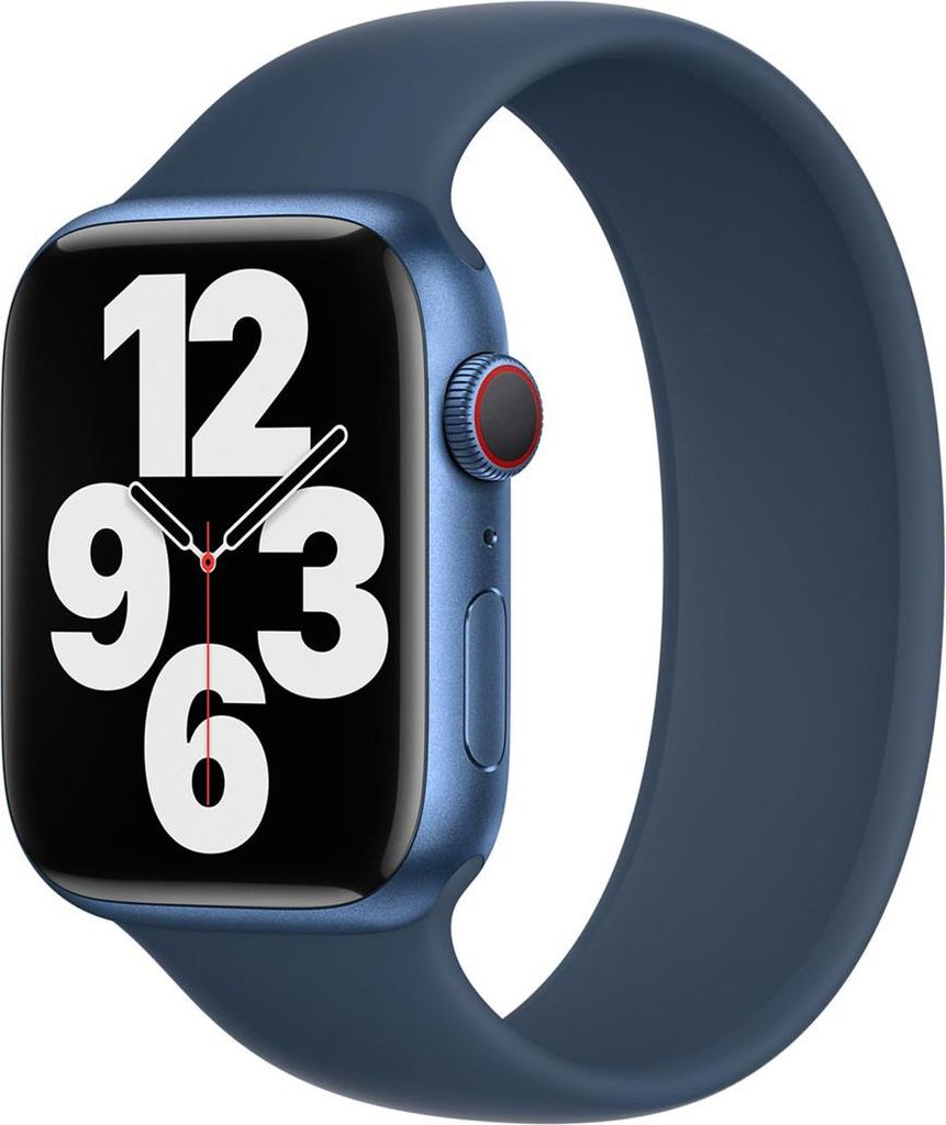 Apple Silikon Solo Loop für das Watch | 44/45/46/49 mm - Größe 5 - Abyss Blue