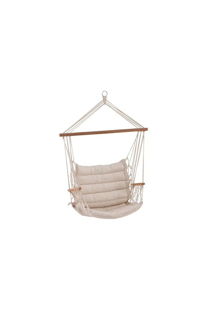 Fauteuil Suspendu Tapaz Blanc : Balancelle de Jardin Confortable et Zen