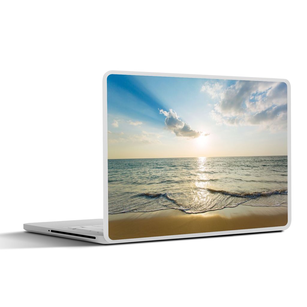 MuchoWow Laptop Aufkleber Sticker Cover Meer - Sommer - Strand 32.5x23.5 cm - Sticker für Laptop - Selbstklebend