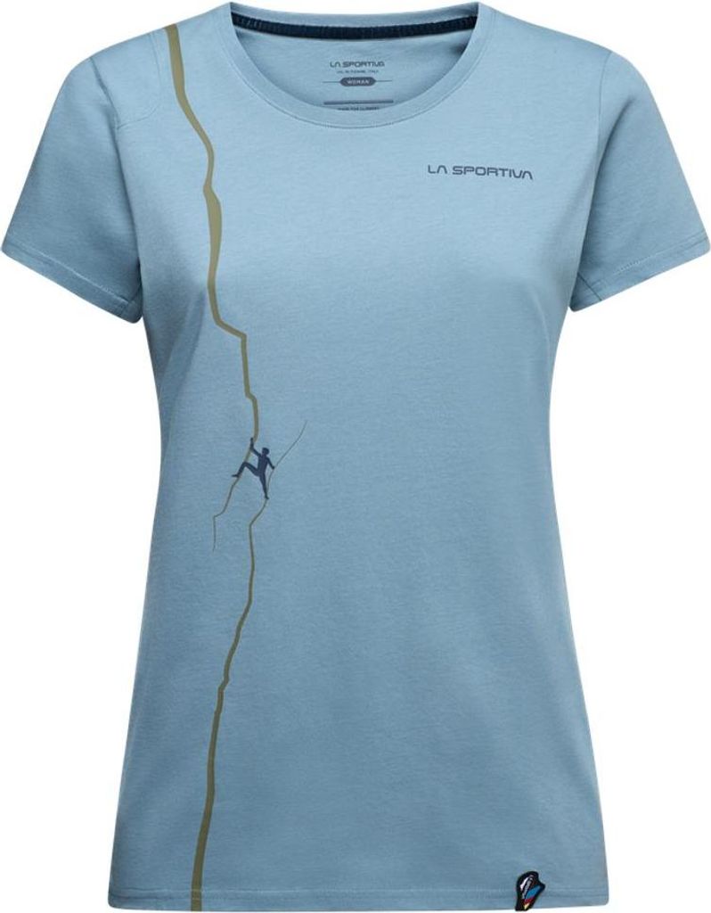Route T-Shirt W, Limestone/Cypress, L, ZACT162B53E47L, Climbing Damen T-Shirt - La Sportiva