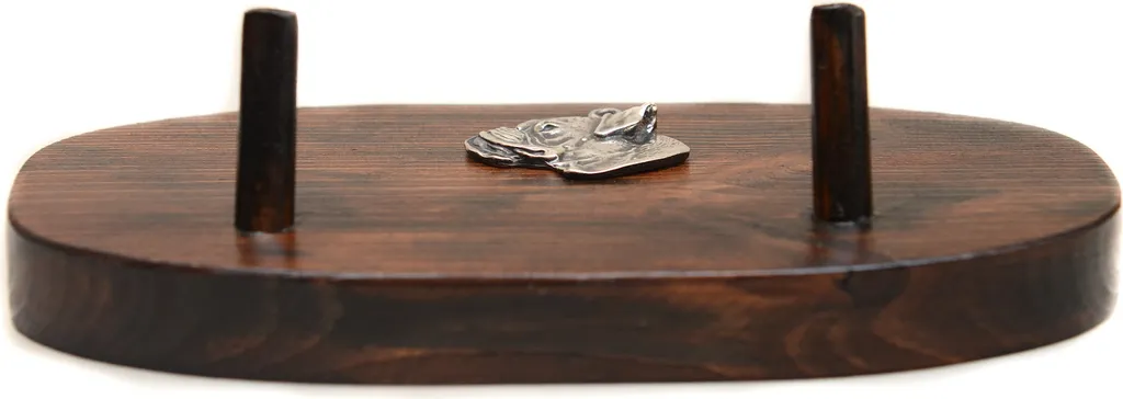 Portachiavi Boxer I Art-Dog | Design in Legno e Argento per Casa