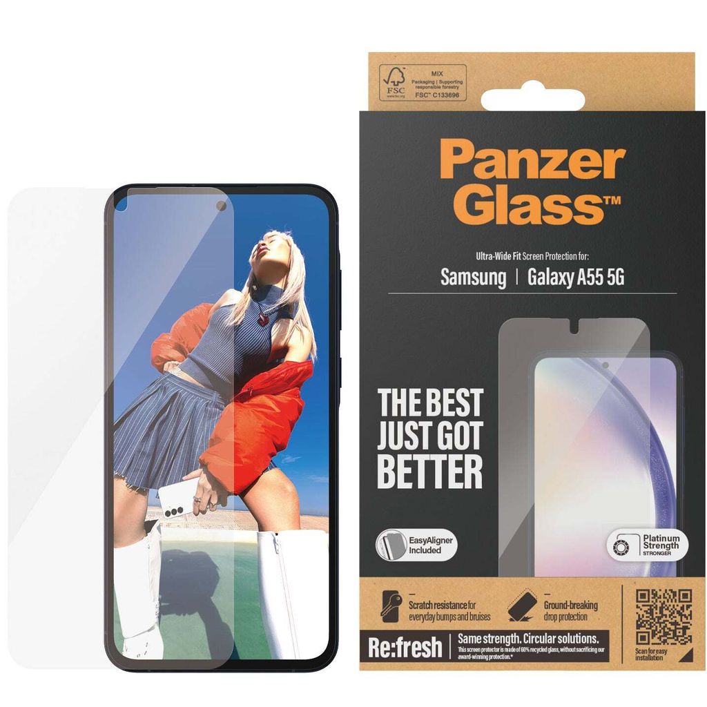 PanzerGlass ® Screen Protector Samsung Galaxy A55 5G | Immagine del prodotto 