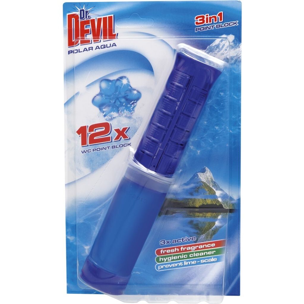 Dr. DEVIL 3in1 WC POINT BLOCK Polar Aqua Produktbild 