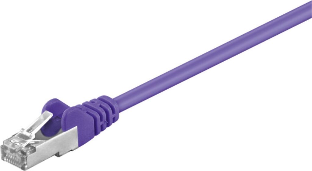 CAT 5e Netzwerkkabel SF/UTP, violett, 1.5m