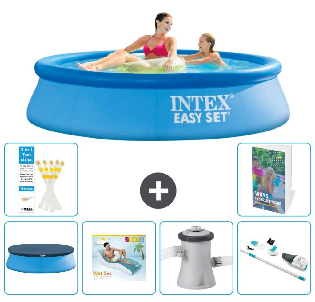 Easy Set Pool Rund - 244x61 cm - 7-teilig S62
