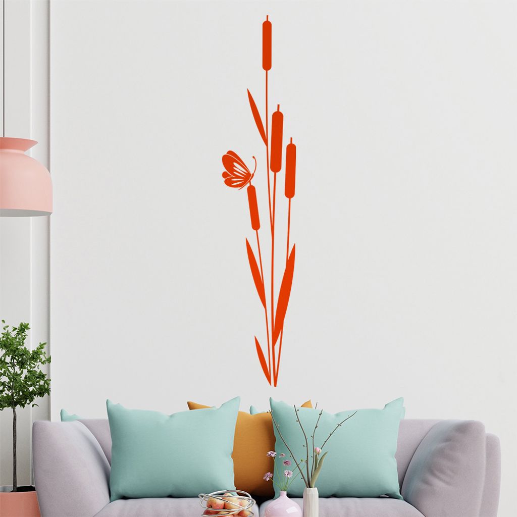 Blumen Tribal Wandtattoo in 6 Größen - Wandaufkleber Wall Sticker - Dekoration, Küche, Wohnzimmer, Schlafzimmer, Badezimmer
