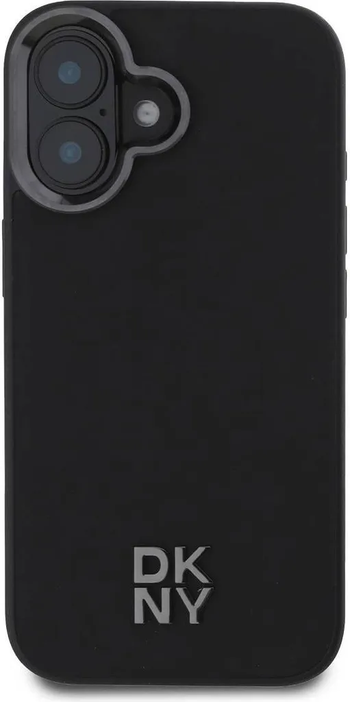 Protection iPhone 16 DKNY Noire MagSafe rigide avec bords surélevés