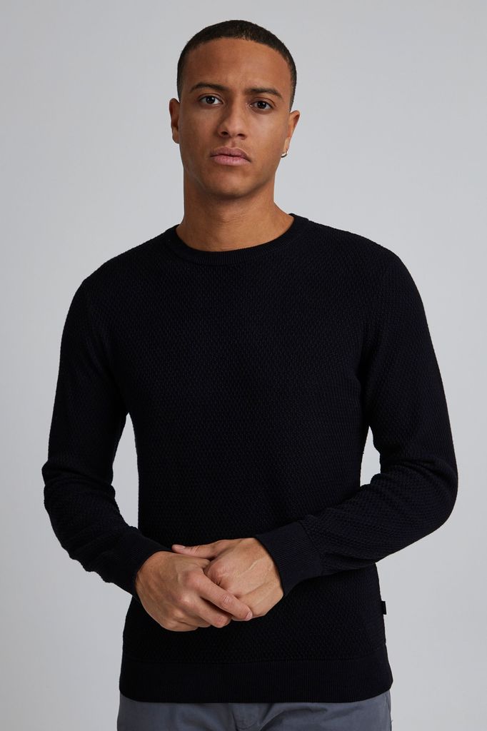 CASUAL FRIDAY CFKarlo structured crew neck knit Herren Strickpullover Feinstrick Pullover mit Rundhalsausschnitt aus