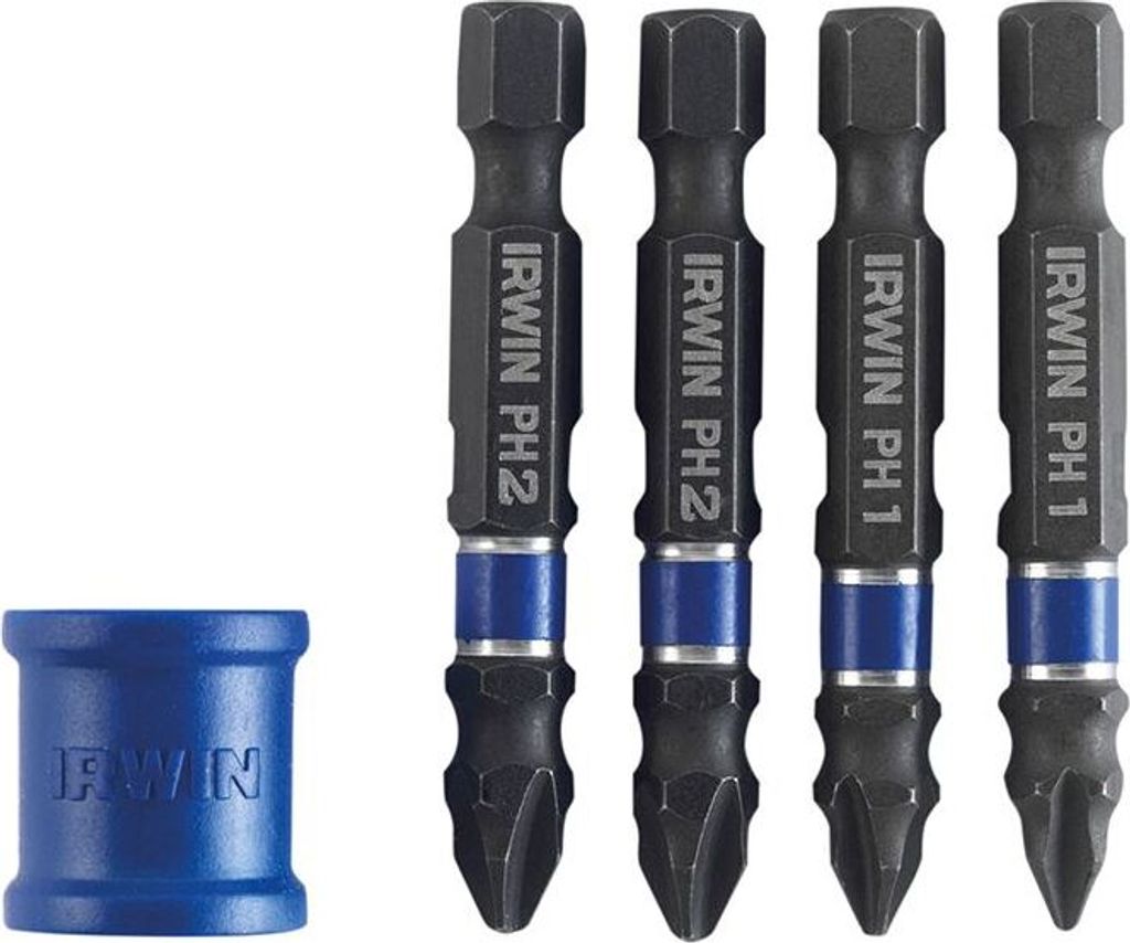 IRWIN IMPACT BITS SET 5-teilig + PH/PZ-GRIFF