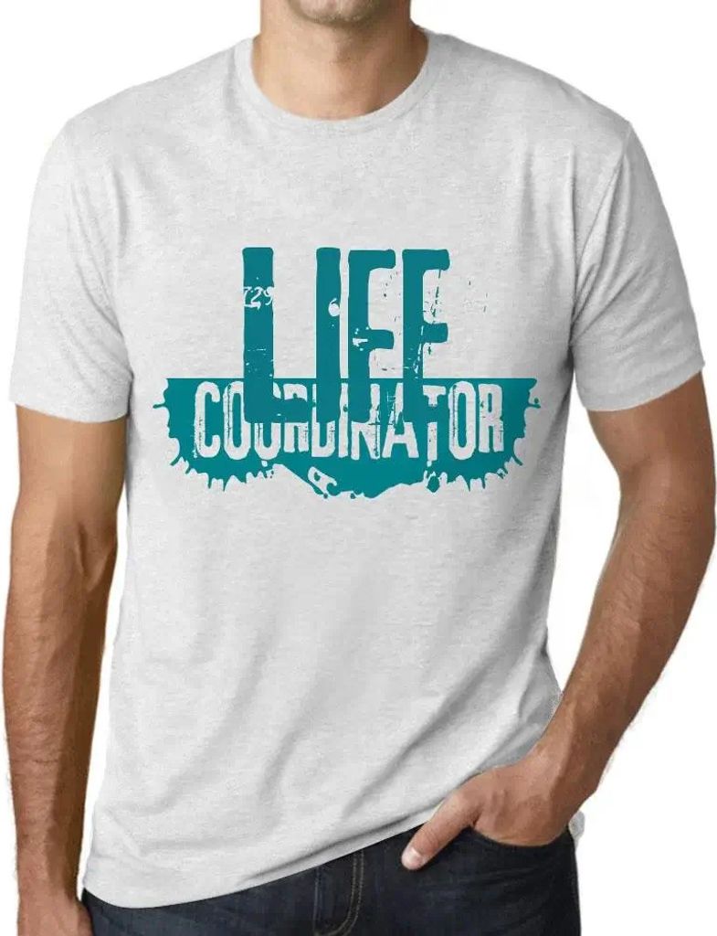 Herren Grafik T-Shirt Lebenskoordinator – Life Coordinator – Öko-Verantwortlich Vintage Jahrgang Kurzarm Lustige Druck Geburtstag Geschenk Mann