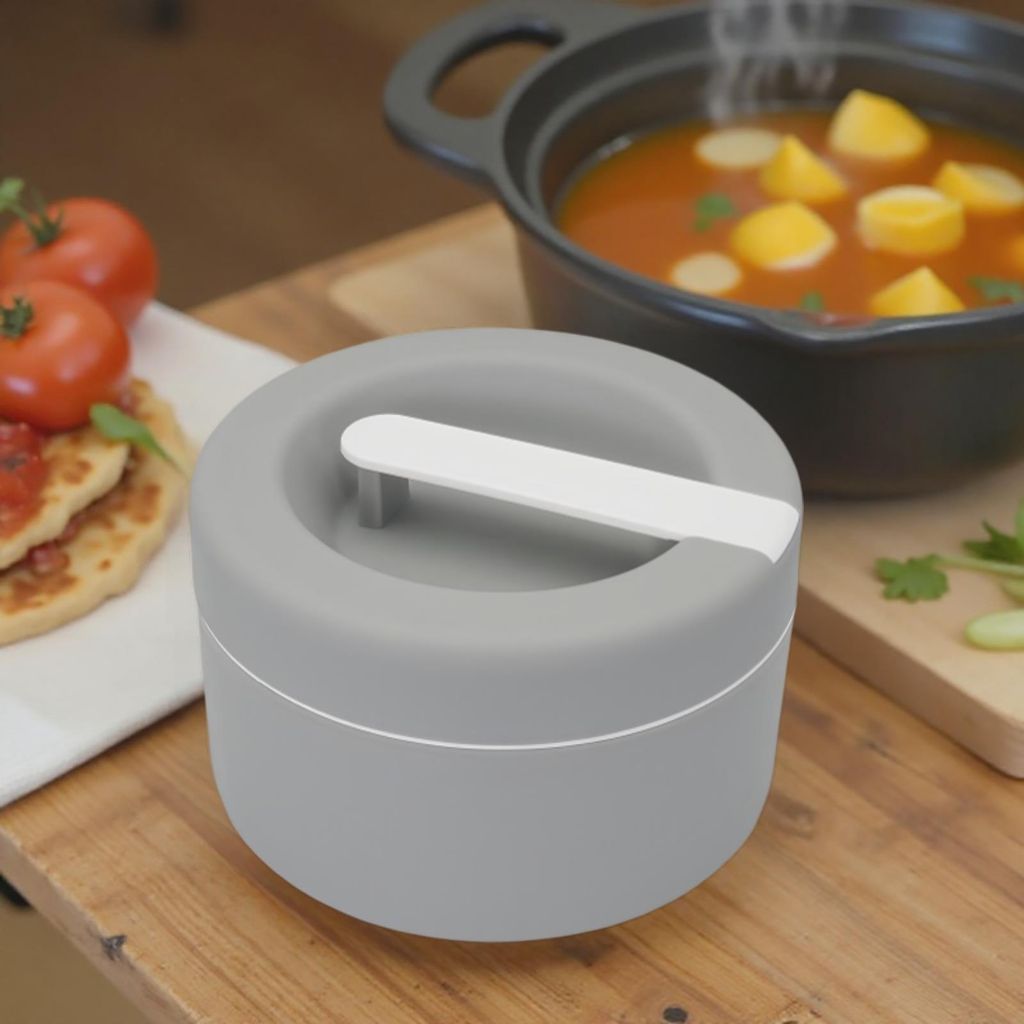 Thermoschüssel mit Deckel Warmhalte Thermotopf Isolierschüssel Edelstahl 1,45 L